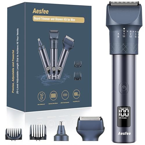 Hair Clippers and Beard Trimmer Set for Men