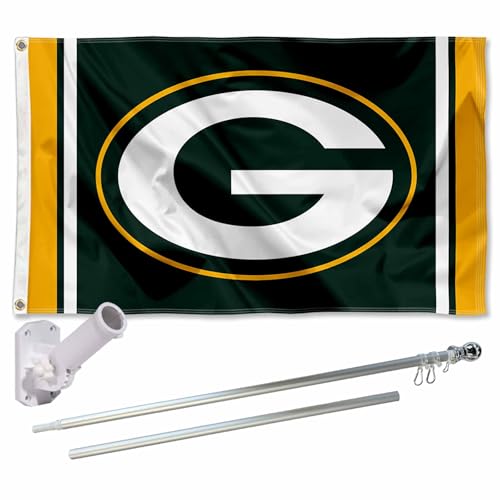 Green Bay Packers Flag Pole and Bracket Kit