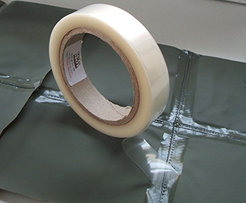 Seam bande d'étanchéité - WBM FX-800 - adhésif thermofusible - imperméable enduit PU réparation Fabric Tape - 20 mètres - appliquer de fer électrique (Clear (transparent), 22mm Largeur) Cover