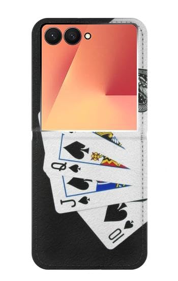 Housse Cuir Samsung Z Flip 7 Poker Royal Straight Flush et étui rabat