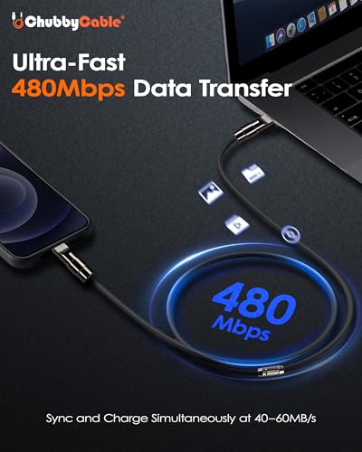 Image of chubbycable Black Chubby - Special Black Samurai Edition Silicone USB C Cable Durable 240W Fast Charging Cable Phones Tablets Power Bank Charger Cord, USB A to Type C, 9.8FT