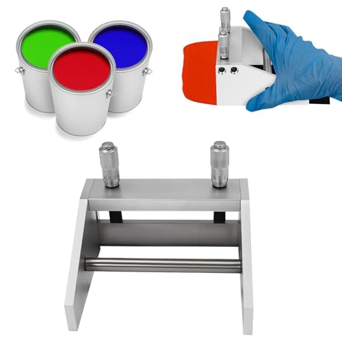 Micrómetro aplicador de revestimiento para preparación de película húmeda, grosor ajustable de 0 a 3500 μm, ideal para evaluaciones de revestimiento de cuchillas de laboratorio