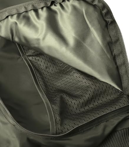 Image of FTIMILD Military Bomber Jacket for Men Casual Windbreaker Jacket Mens Spring and Fall Jacket with Pockets and US Armband