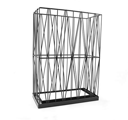 Mango Steam Pluvian Soakstone Umbrella Holder (Rectangle, Black)