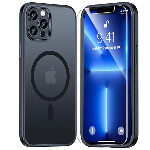 Image of TAURI for iPhone 13 Pro Case, Compatible with MagSafe, Matte Black