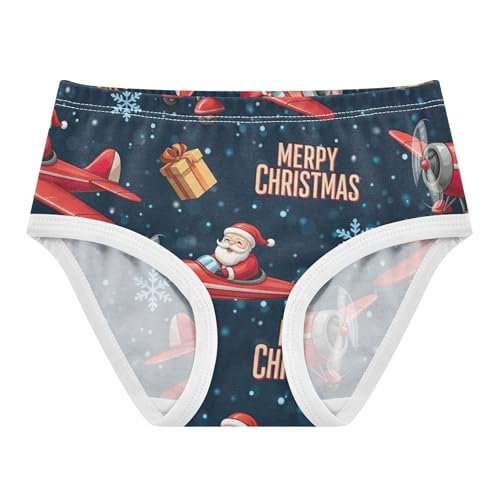 Cotton Girls Underwear Toddler Santa Claus Red Christmas Little Girl Panties Personalized Kids Undies Briefs 2t