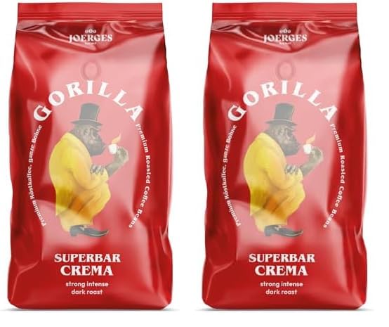 Joerges FF01GOSB Espresso Gorilla Super Bar Crema, 1 kg (2er Pack)