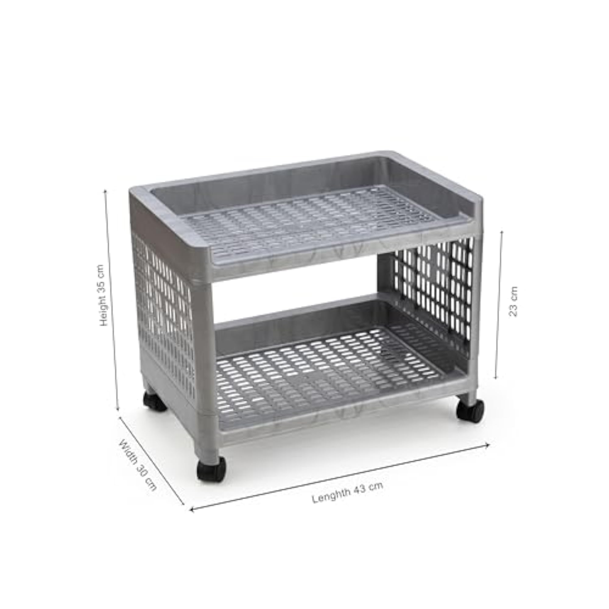 Multipurpose Kitchen Storage Basket Rack with Wheels