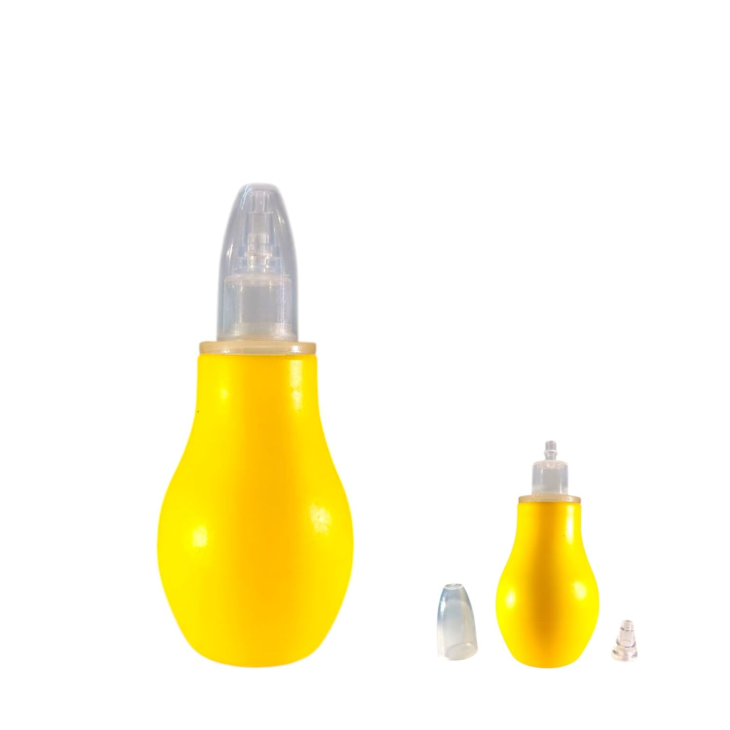 Baby Nasal Aspirator, Infant Mucus Sucker with Clear Tip, Yellow Soft Silicone Bulb Design for Gentle Nose Cleaning, Safe Congestion Relief (in multiple variant colors based on availability)-image-45