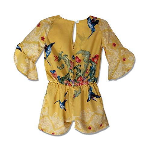 MACAQUINHO INFANTIL BEIJA-FLOR AMARELO (8 A 12 ANOS)