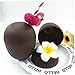 PRETYZOOM Hawaiian Pineapple Coconut Cups Straws Set Unique Decor for Beach Parties Gatherings Random Color