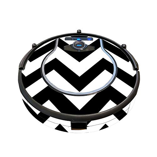 Image of MightySkins Skin Compatible with Shark Ion Robot 750 Vacuum Minimal Coverage - Black Chevron | Protective, Durable, and Unique Vinyl wrap Cover | Easy to Apply, Remove | Made in The USA