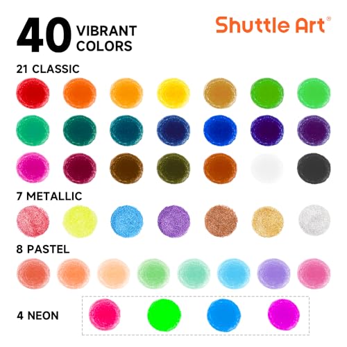Image of Tempera Paint Sticks, 40 Colors Solid Tempera Paint for Kids, Super Quick Drying, Works Great on Paper Wood Glass Ceramic Canvas