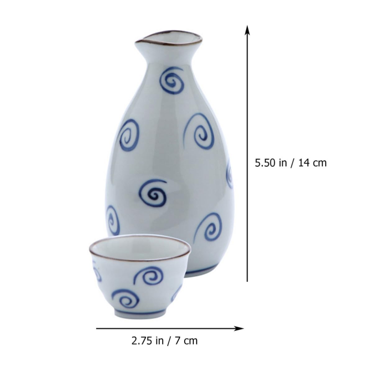POPETPOP Cerámica Tetera de Sake Japonesa Tazas, Estilo Japonés