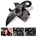 TONIFE Small Fixed Blade Knife Full Tang EDC Camping with Sheath Lanyard and Clip, Blade Length 2.17