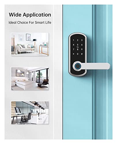 Serrure connectée à empreinte digitale et code pour chambre et bureau