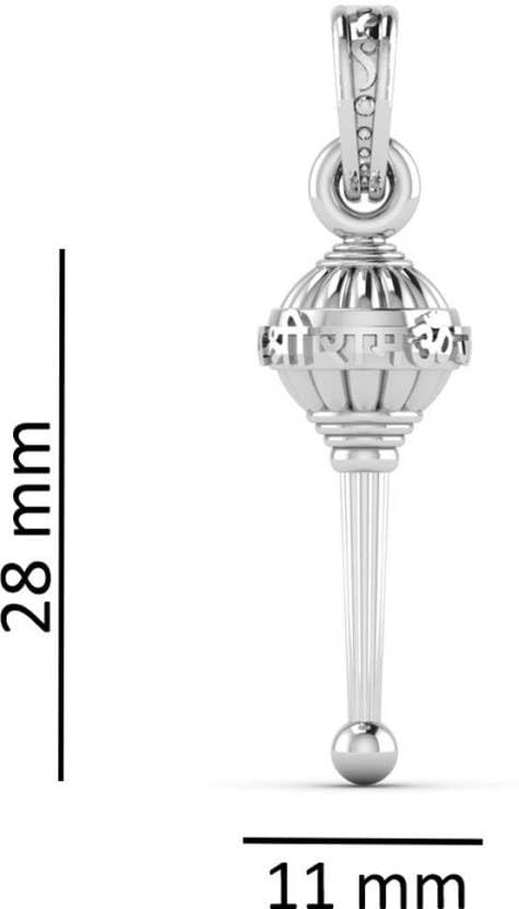 Pendentif Hanuman Gada argent 925 pour retrouver force vitale et sérénité durable