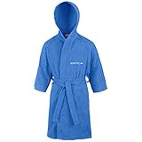 Speedo Kinder Ju Frottee Bademantel, Kinder, Microterry Ju, neonblau, 10/12