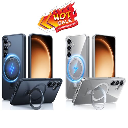 TORRAS Magnetic Stand for S25 Plus Case Black + Clear