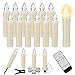 12 PCS LED Window Candle Flameless Taper Candle,Battery Operated Flickering Candle Lights, with Remote Timer Function, Ideal for Indoor and Outdoor Christmas Tree Candles Garden Wedding Harry Potter