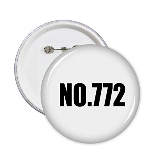 Badge bouton rond No.772 haut de gamme XL multicolore pour customisation textile