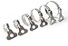 QINALO 16-Piece Assorted Pack of 304 Stainless Steel Hose Clamps - Adjustable Thumbscrew Key Clamps (6-12mm, 10-16mm, 16-25mm, 21-38mm, 4 each) T-Bolt Clamp; Worm Clamp; Band Clamp