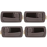 OCPTY Door Handles Interior Driver Passenger Side Replacement fit 1992-1996 for Camry Inside Door Handles Brown(4pcs)