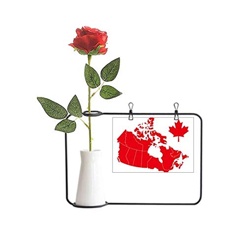 Fleur artificielle suspendue feuille érable rouge pour décor