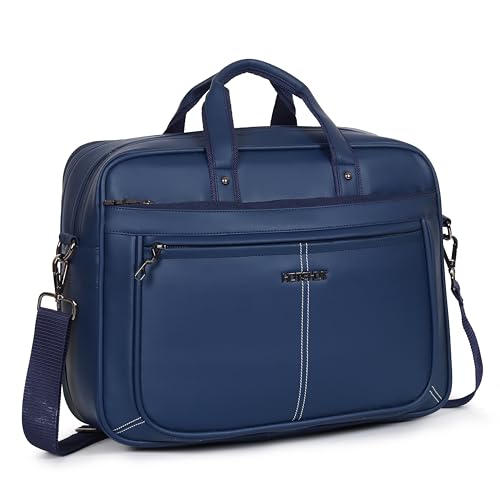 Image of HOT SHOT EXECUTIVE 2001|LEATHER MESSANGER BAG|LAPTOP MESSAMGER BAG|LAPTOP SLING BAG|OFFICE BAG|SHOULDER BAG|15.6 INCH|WATER RESISTANT |20 L LAPTOP BAG FOR MEN & WOMEN