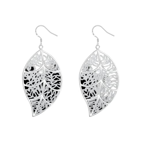 Boucles d'oreilles en argent 925 et cristal blanc de luxe pour femmes