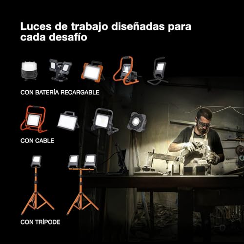 Reflector LED 2x50W OSRAM elimina sombras molestas en trabajos con trípode 7