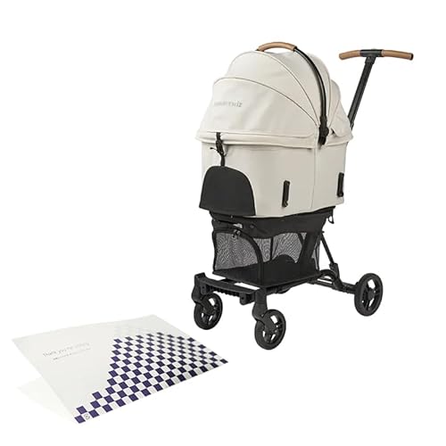 AIRBUGGY FITT シリーズ WIZ X ウィズエックス（パールホワイト）＆「おもてな紙」セット ペットキャリー エアバギーのサムネイル