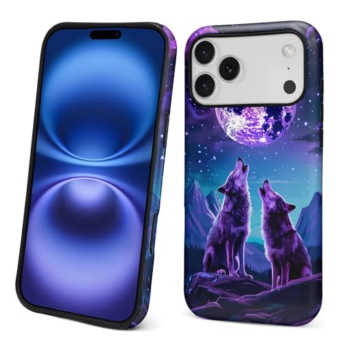 Coque silicone PT 17 PM loup violet pour protéger votre téléphone au quotidien