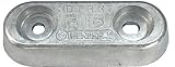 Forniture Nautiche Italiane Oval ZINC Anode MM.290 x 55 x 30 cm