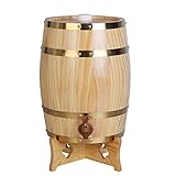 barrique chene ★ UTILISATION: Descendez le robinet, placez le tonneau de vin sur la table, le côté bouche orienté vers le haut, versez lentement les boissons du connecteur du robinet, puis serrez le robinet.