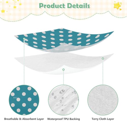 Drap-housse imperméable bébé vert pour de douces nuits sans fuite