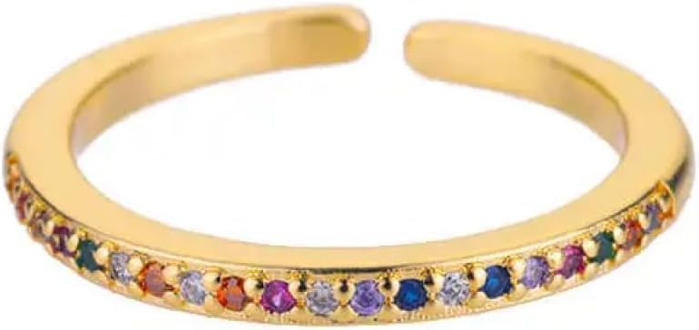 Bague colorée pour femme cadeau de mariage et fiançailles original