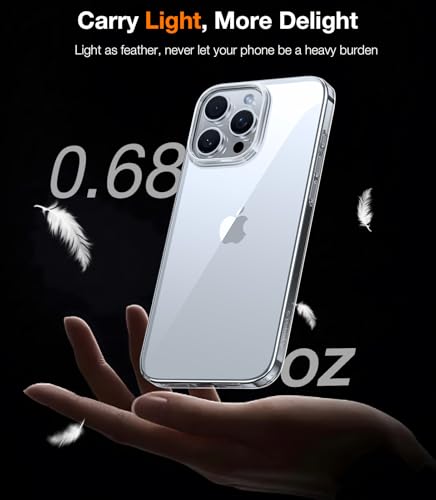 Image of TORRAS Slim Fit for iPhone 16 Pro Max Case Clear, Thin, Pocket Friendly