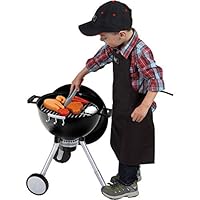 Theo Klein 9466 Weber Kugelgrill One Touch Premium, Kinder-Grill mit Licht, Sound und zahlreichem Zubehör, Anti-UV, Spielzeug für Kinder ab 3 Jahren