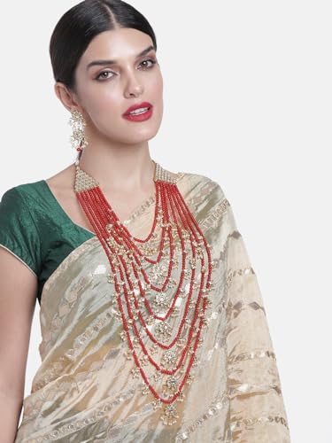 Image of Peora Traditional Multi Layered Necklace & Jewellery Set Gift for Women