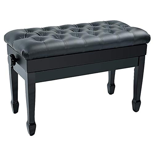 TEmkin Tabouret de Piano Banc de Piano Tabouret de Banc de Piano réglable, Compartiment de Rangement de Grande capacité en Cuir PU Noir en Bois Massif Style Vintage - Les Beatles, Paul McCartney, John Lennon, RIngo Starr, George Harrison TEmkin Tabouret de Piano Banc de Piano Tabouret de Banc de Piano réglable, Compartiment de Rangement de Grande capacité en Cuir PU Noir en Bois Massif Style Vintage