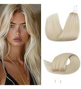 S-noilite U Tip Hair Extensions Human Hair Upgraded Micro Ring K Tip Hair Extensions Real Human H...