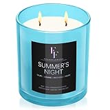 Summer's Night Scented Candle, 2-Wick Luxury Soy...