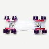 (Set of 4) Tandem Axle Wheel Kit Double Wheel Set for Skateboard Longboard(BK