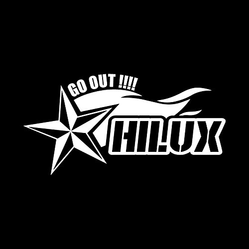 Autocollant de marquage Hilux blanc vinyle de découpe pour carrosserie
