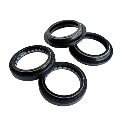 41x53x10,5 41 * 53 Sello De Aceite Polvo Horquilla Delantera para Yamaha TMAX500 T-MAX500 XP500 XP TMAX 500 Guardapolvo(Black- 1 Set)
