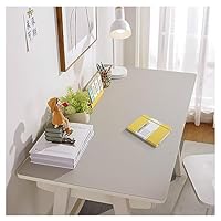 PU Leren Bureaumat, Muismat Grote leren bureau-onderlegger, bureaubeschermingsmat, schrijfmat for op tafel, grote PU-leren muismat, waterdichte beschermer, notitieblok(Azul,90x90cm
