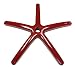 Heavy Duty Replacement Office Chair Base - 28" Red Painted Aluminum - S4164-RED