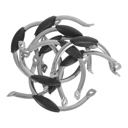 Abaodam 10 Piezas de Mangos Laterales para Ollas de Acero Inoxidable y Plástico Diseño Plano para Proteger las Manos y Fácil Instalación en Cocina
