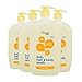 Mountain Falls Hypoallergenic Tear-Free Baby Hair and Body Wash, Compare to Johnson's, 28 Fluid Ounce (Pack of 4)